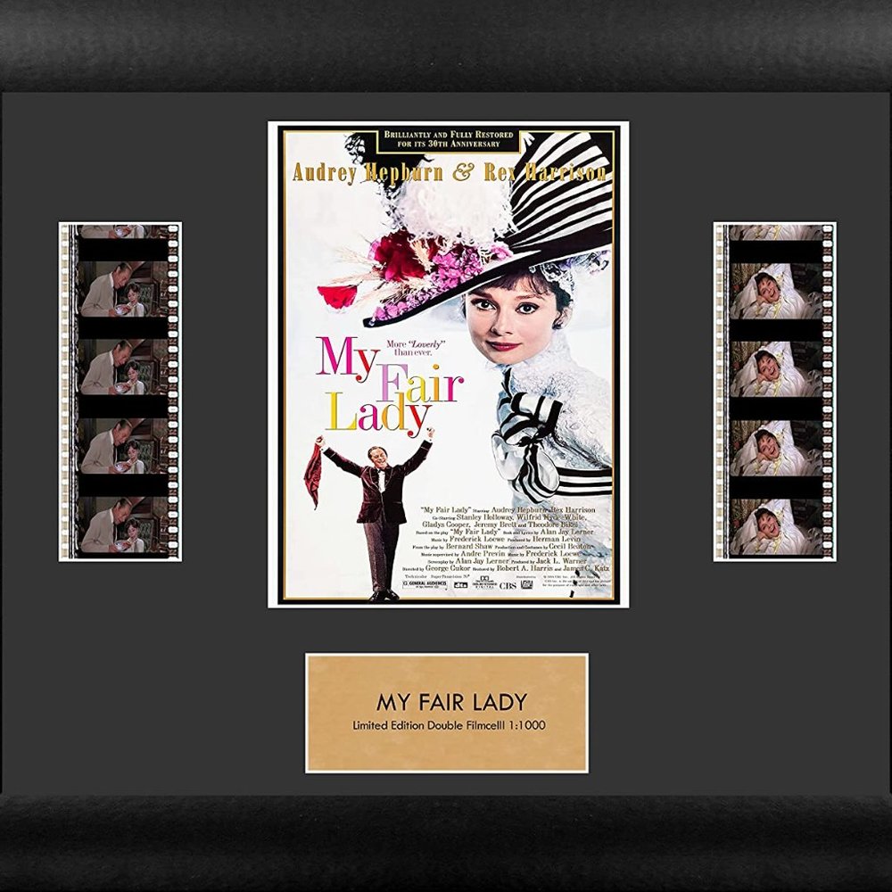 Audrey Hepburn My Fair Lady 35mm Film Cell Movie Display NEW!